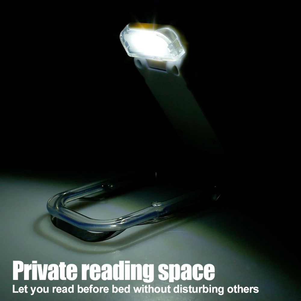 Clip-On LED Reading Light | 3 Brightness & 3 Colour Temperature Settings | USB Rechargeable with 6-Hour Battery Life