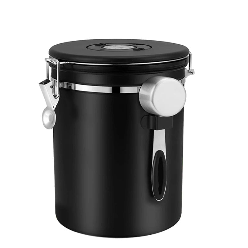 Coffee Container | Lever Clamp Lid, Dial And Front Scoop