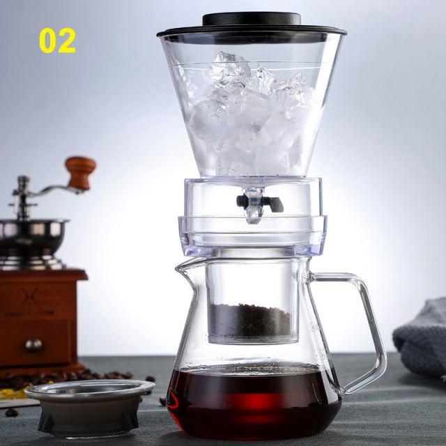 Cold Brew Coffee Maker Glass Percolator | Integrated Filter, No Electricity Needed | Fresh Cold Brew in 2-4 Hours