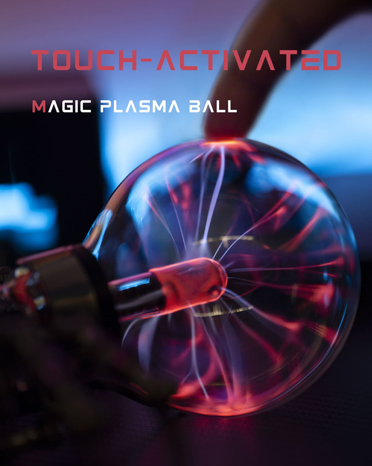 Colour-Changing Glass Lamp | Touch-Reactive Pulse Patterns | Sealed Glass Build for Lasting Glow on Any Tabletop