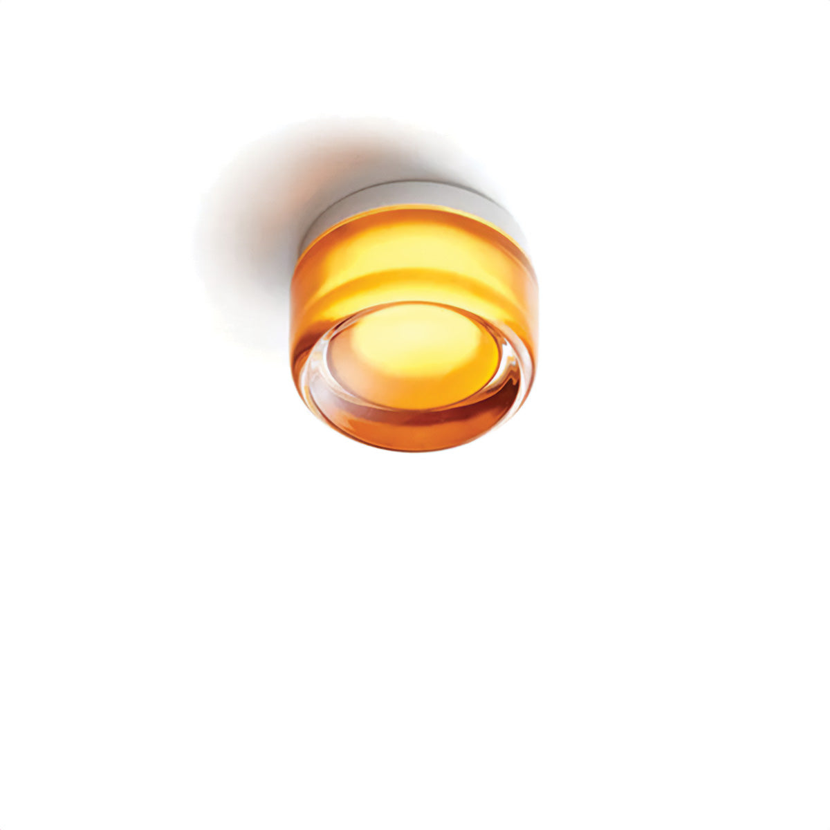 Compact Glass Wall Lamp | Domed Lens In A Ribbed Ring