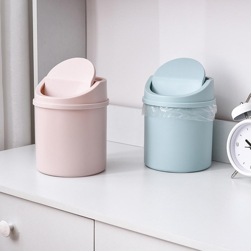 Compact Trash Can | Swing Lid That Closes On Its Own