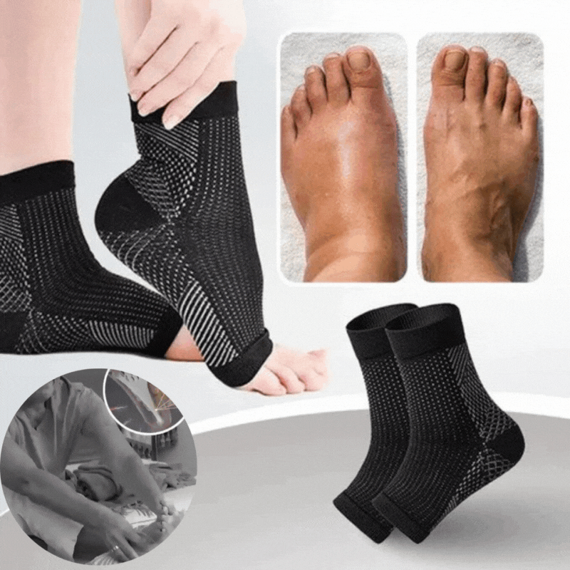Compression Foot Sleeves for All-Day Wear | Supports Circulation & Pain Relief | Breathable Stretch Knit Design