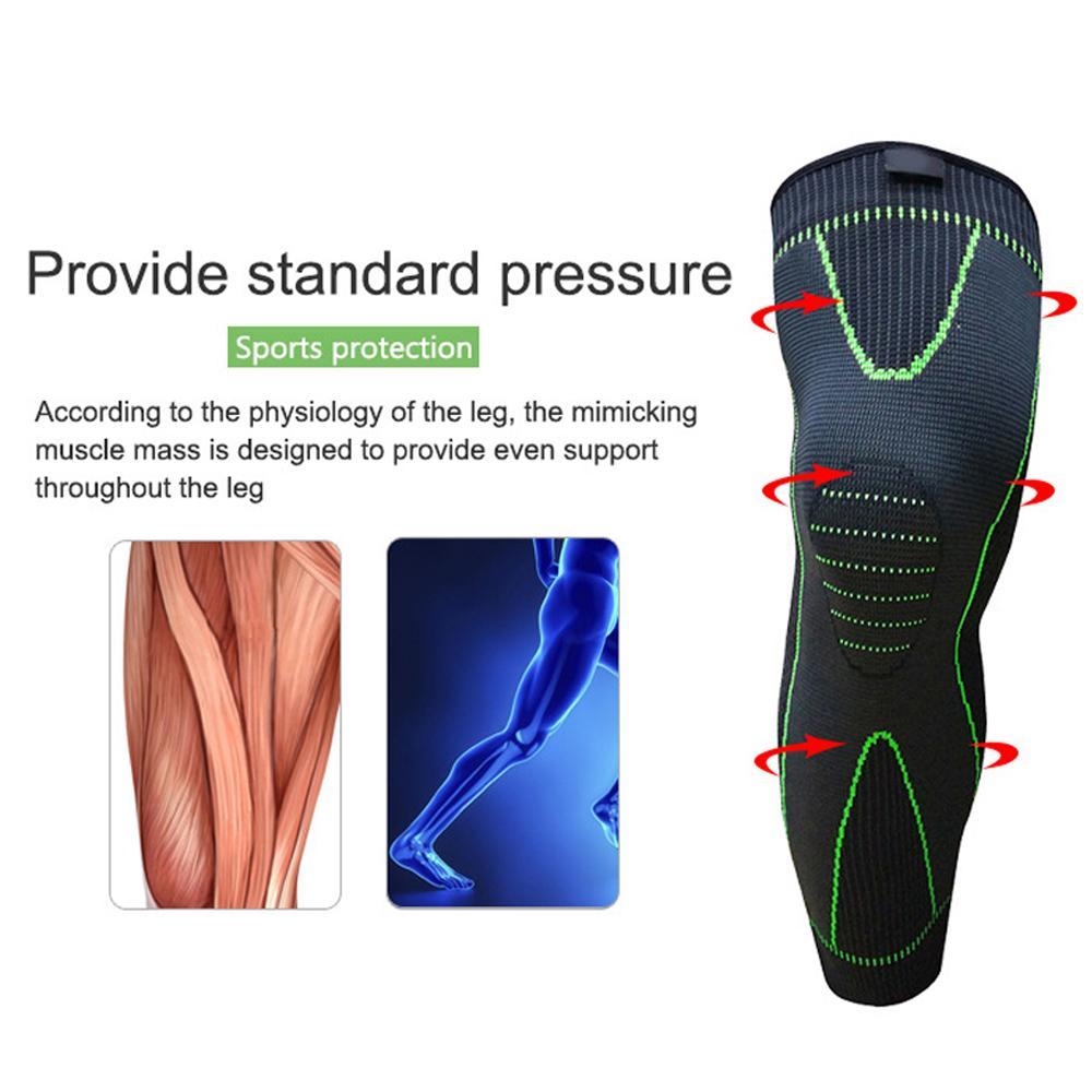 Compression Knee Sleeve for Sport & Fitness | Graduated Support for Joint, Ligament and Muscle Recovery | Spandex-Nylon Blend