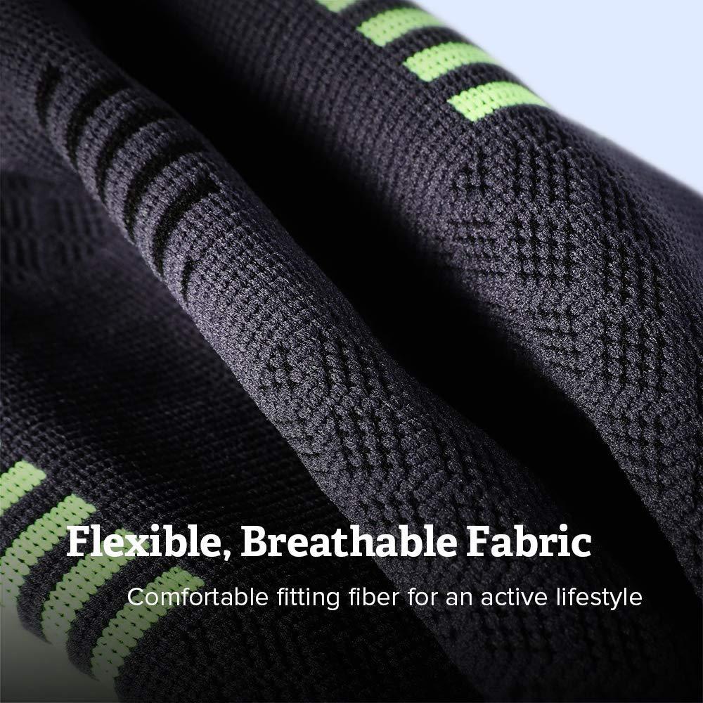 Compression Knee Sleeve for Sport & Fitness | Graduated Support for Joint, Ligament and Muscle Recovery | Spandex-Nylon Blend
