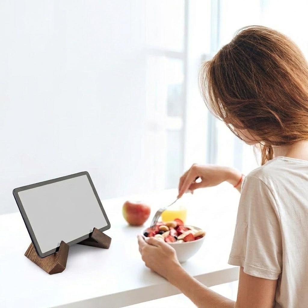 Cookbook Stand | Crossed Arms That Fold Flat For Storage