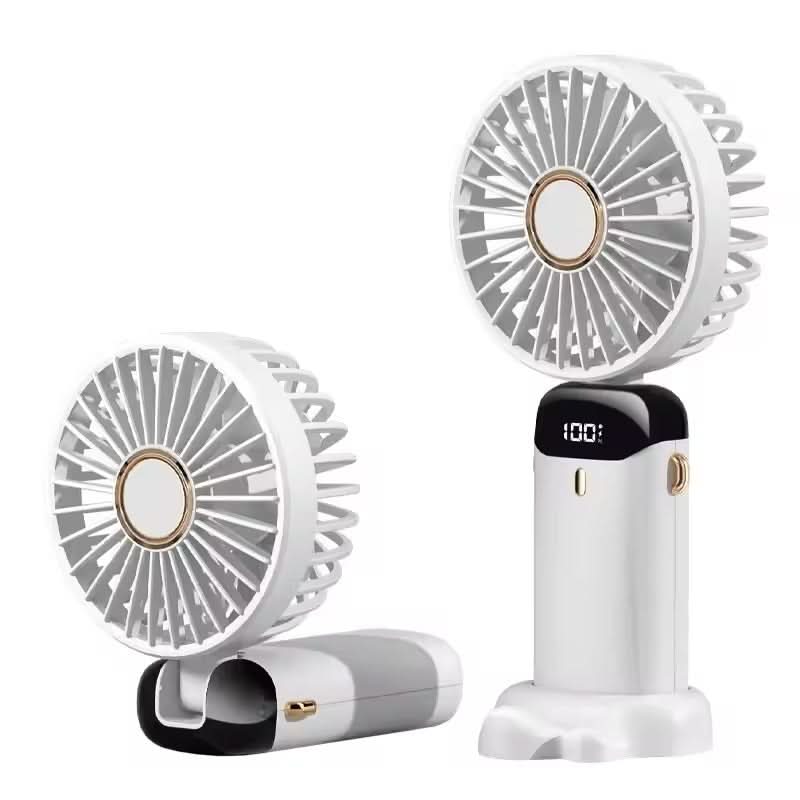 CoolBreeze | Hand Held Personal Fan With Built-In Phone Stand