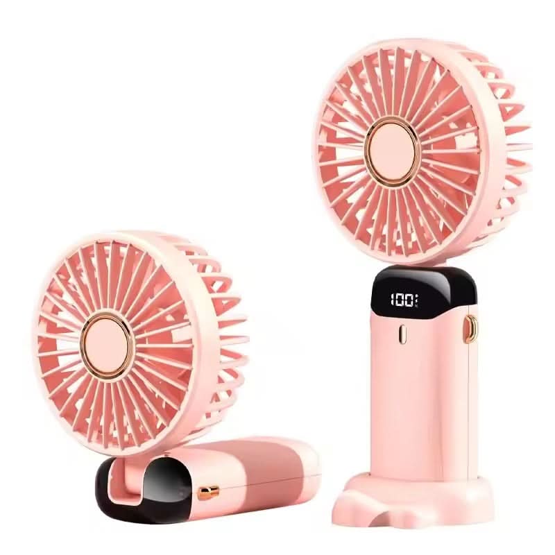 CoolBreeze | Hand Held Personal Fan With Built-In Phone Stand