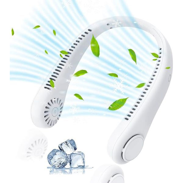 CoolBreeze | Portable Neck Fan – 360° Airflow, Rechargeable Design