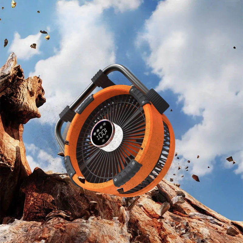 CoolBreeze | Rechargeable Camping Fan With LED Light & Power Bank