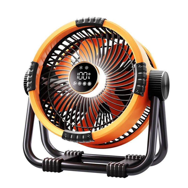 CoolBreeze | Rechargeable Camping Fan With LED Light & Power Bank