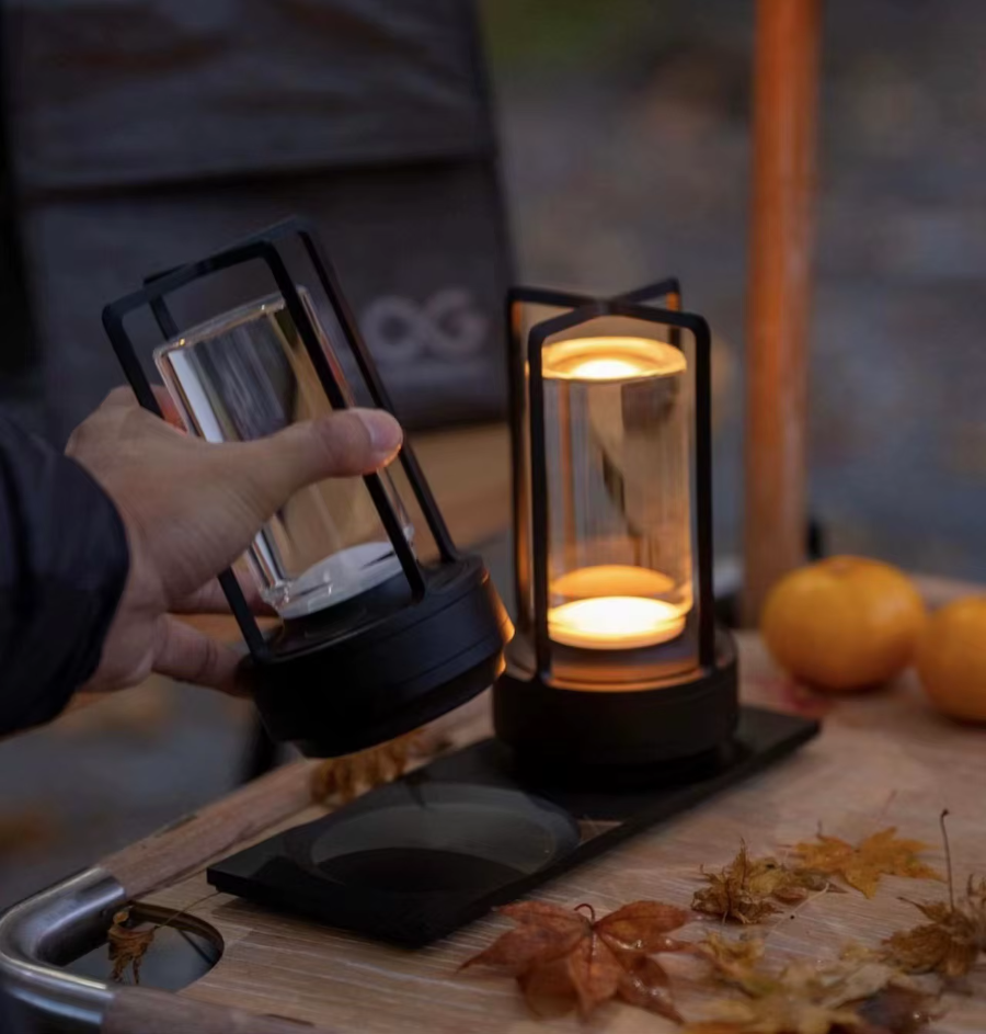 Cordless Crystal Table Lamp – USB Rechargeable Touch Dimmer IP65