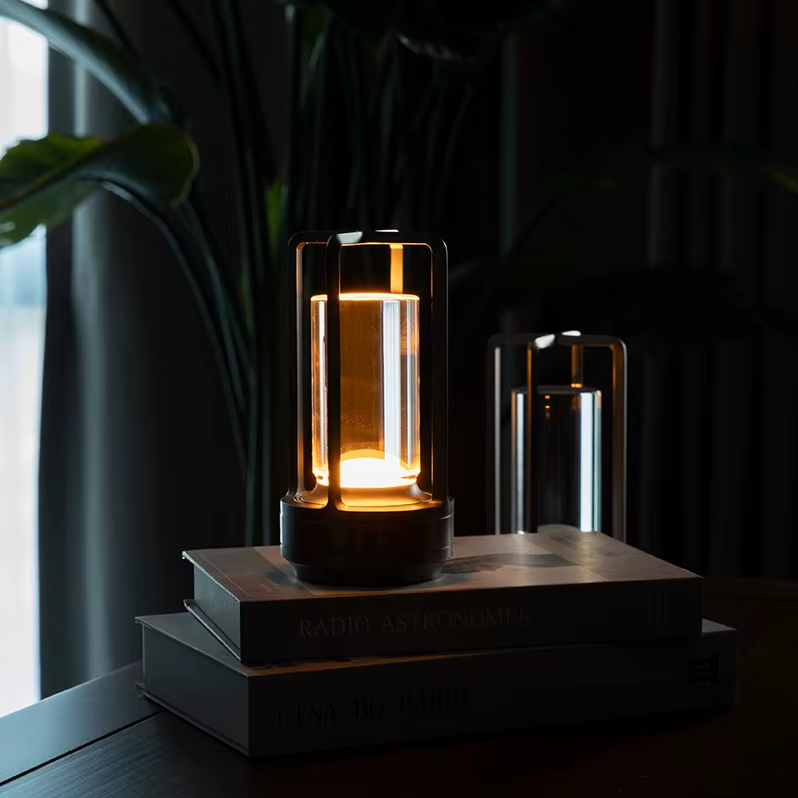 Cordless Crystal Table Lamp – USB Rechargeable Touch Dimmer IP65