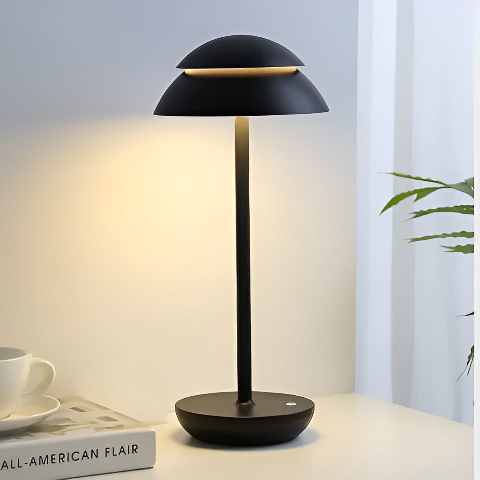 Cordless LED Table Lamp Metal ABS | Rechargeable Battery Touch Dimming | Type-C Charging for Desk Bedside Living Room