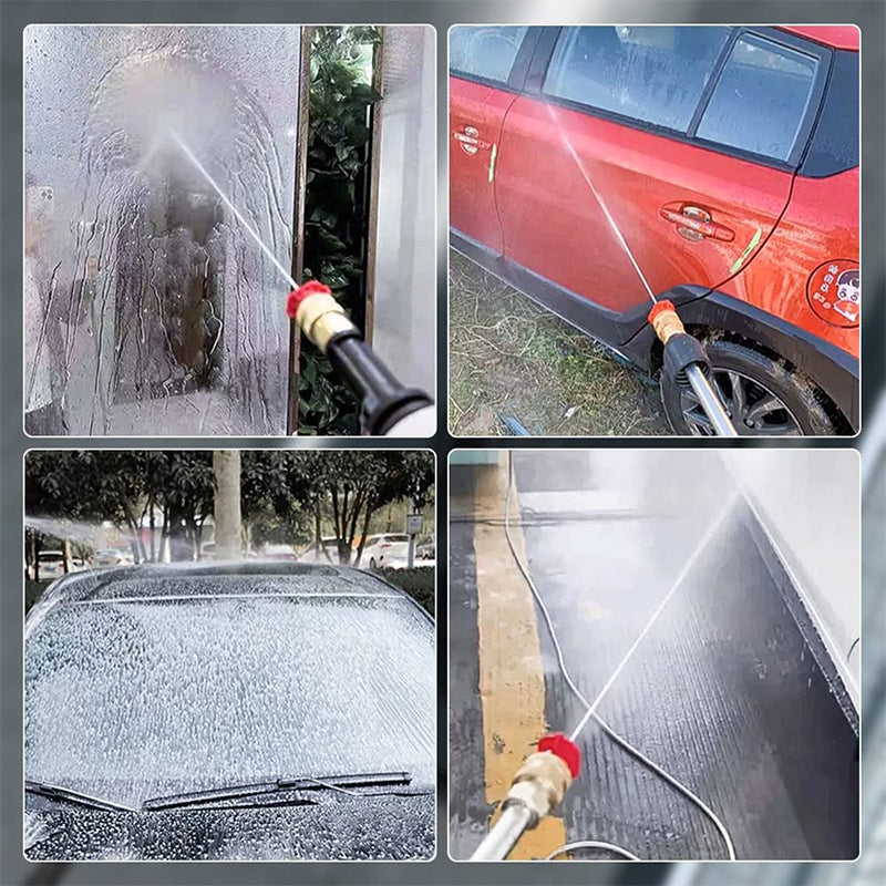 Cordless Pressure Washer 10-in-1 | 22 Bar Pressure, 45 Minute Battery | 4 Spray Nozzles, 5m Hose, 2kg Lightweight