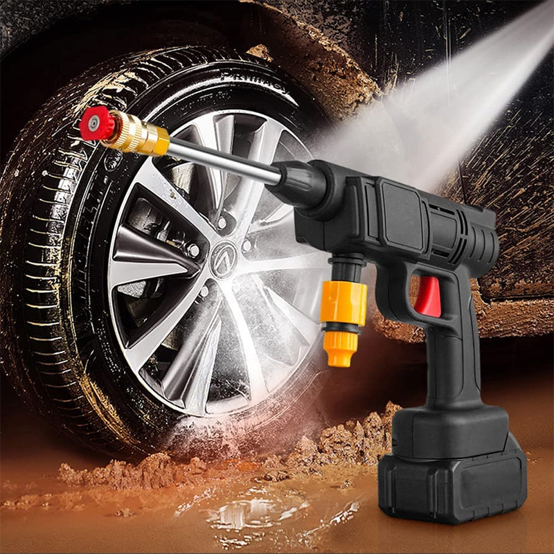 Cordless Pressure Washer 10-in-1 | 22 Bar Pressure, 45 Minute Battery | 4 Spray Nozzles, 5m Hose, 2kg Lightweight
