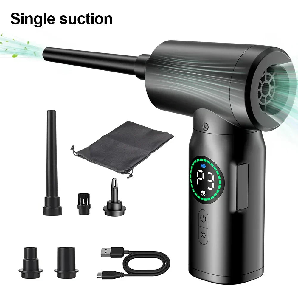 Cordless Vacuum Cleaner Portable 2-in-1 Blower Rechargeable with LED Light