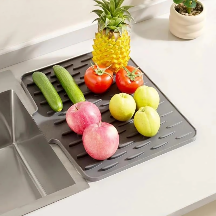 Countertop Drying Mat, Absorbent Quick-Dry Fabric, Non-Slip Base