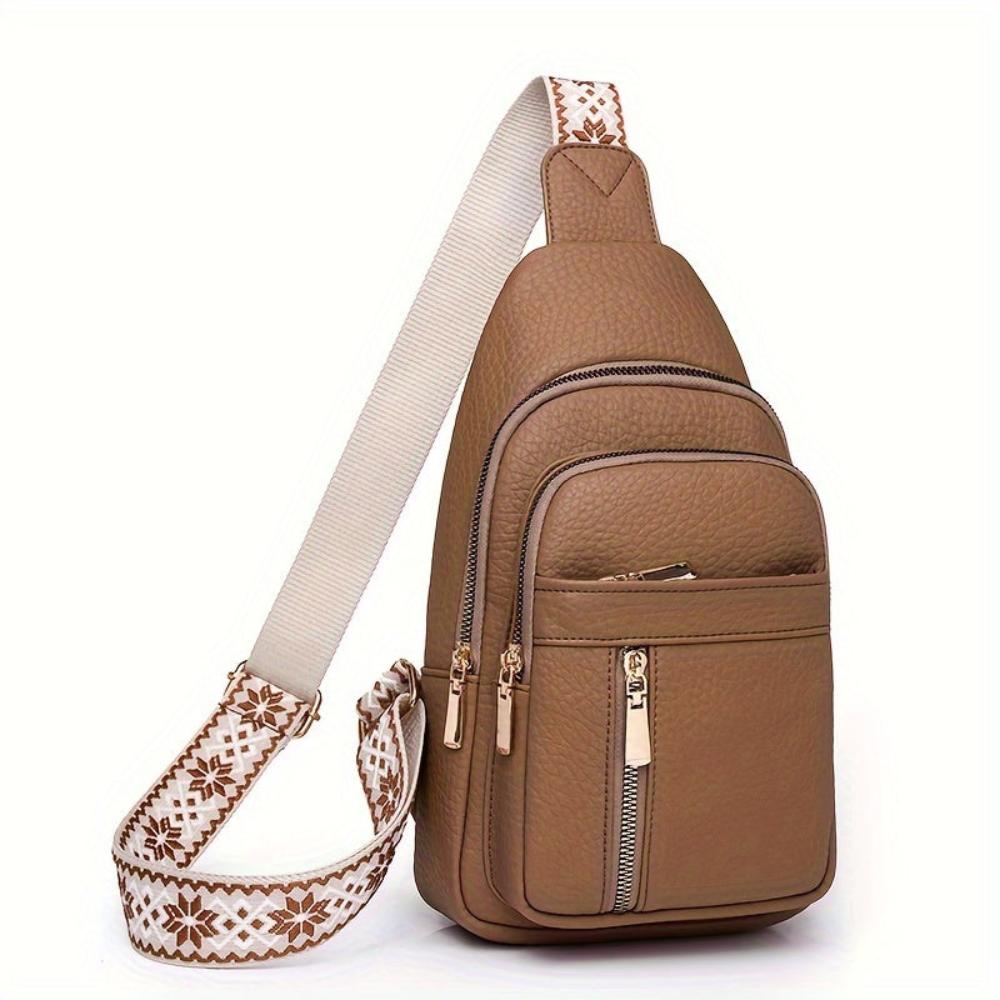 Crossbody Bag for Women - Vegan Leather with Adjustable Strap