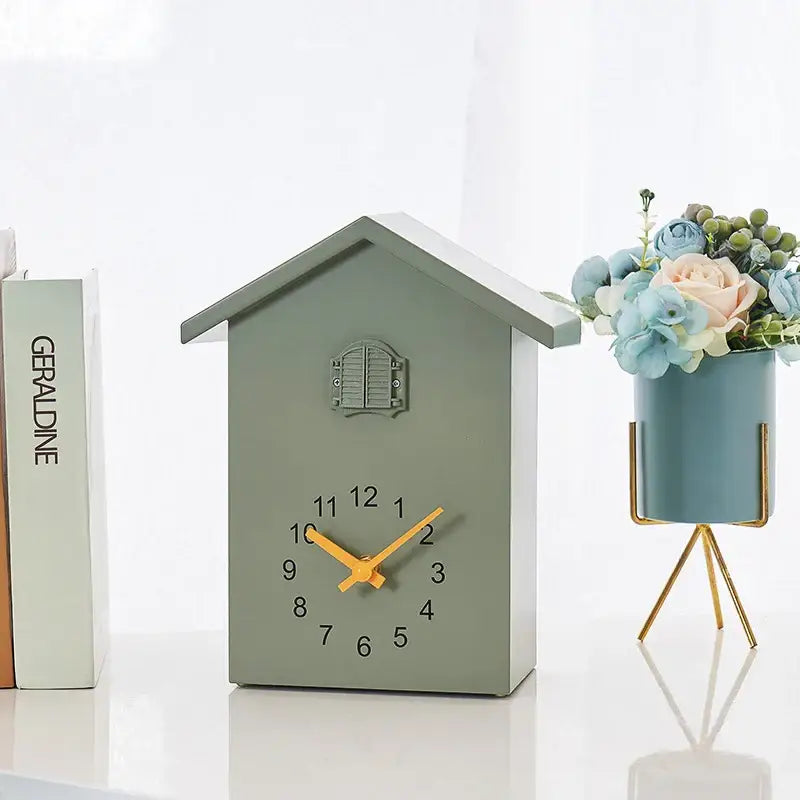 Cuckoo Wall Clock | House Shape, Swinging Pendulum