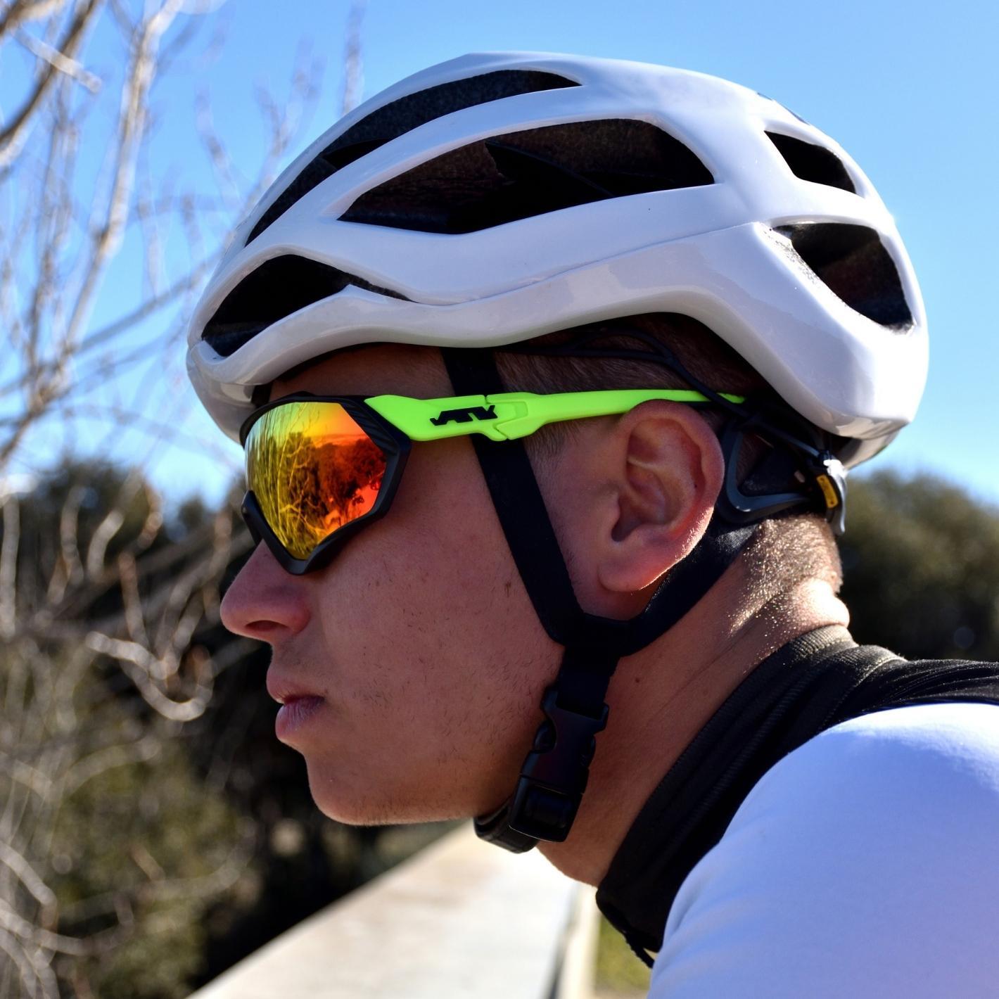Cycling Glasses – Unisex White Frame With UV Protection
