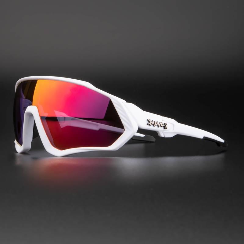 Cycling Glasses – Unisex White Frame With UV Protection