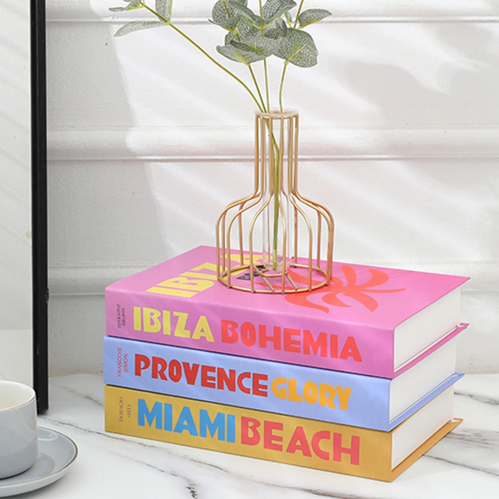 Decorative Books – Assorted Colors, Modern Design for Coffee Tables or as Interior Accents 1