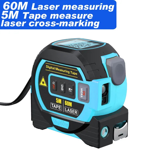 Digital Laser Tape Measure | 3-in-1 Rangefinder