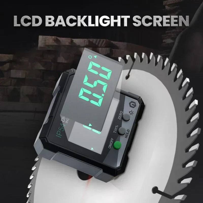 Digital Laser Tilt Level | ±0.2° Accuracy, 360° Magnetic Base | Backlit LCD Display, USB-C Rechargeable Tool Kit