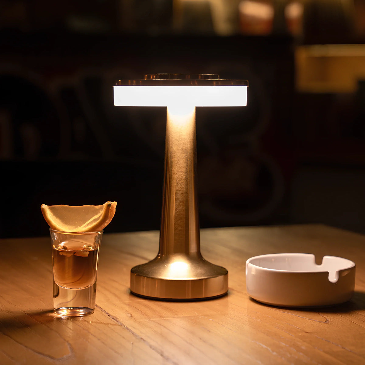 Dimmable Table Lamp Portable Cordless | Gold, Rose Gold, Silver, Black | USB-C Rechargeable LED, 8-12h Battery
