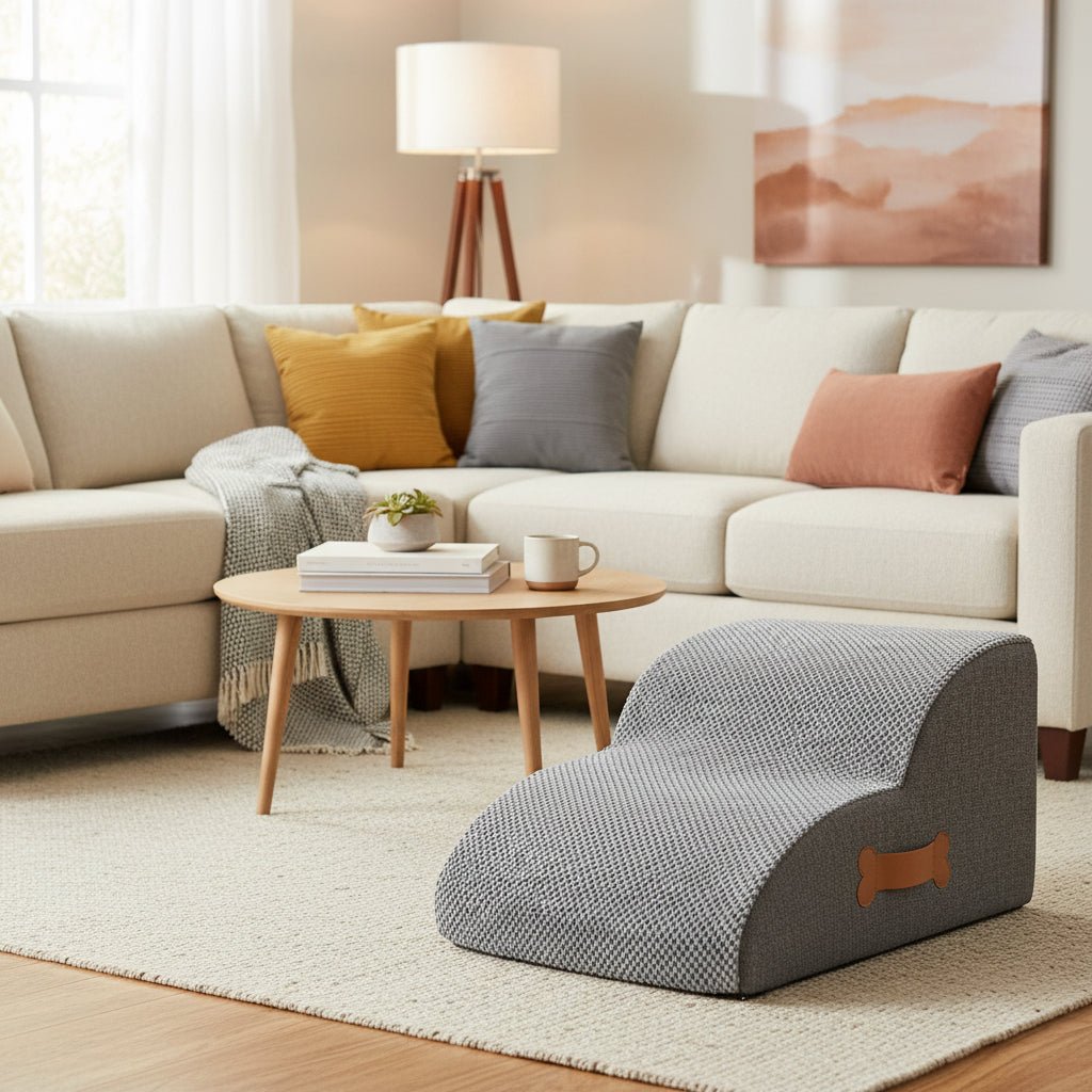 Dog Stairs | Non-Slip Velvet Pet Steps for Beds & Sofas