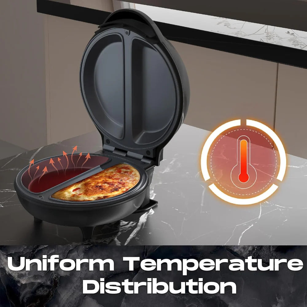 Dual Omelette Maker | Non-Stick 750W Double Egg Cooker