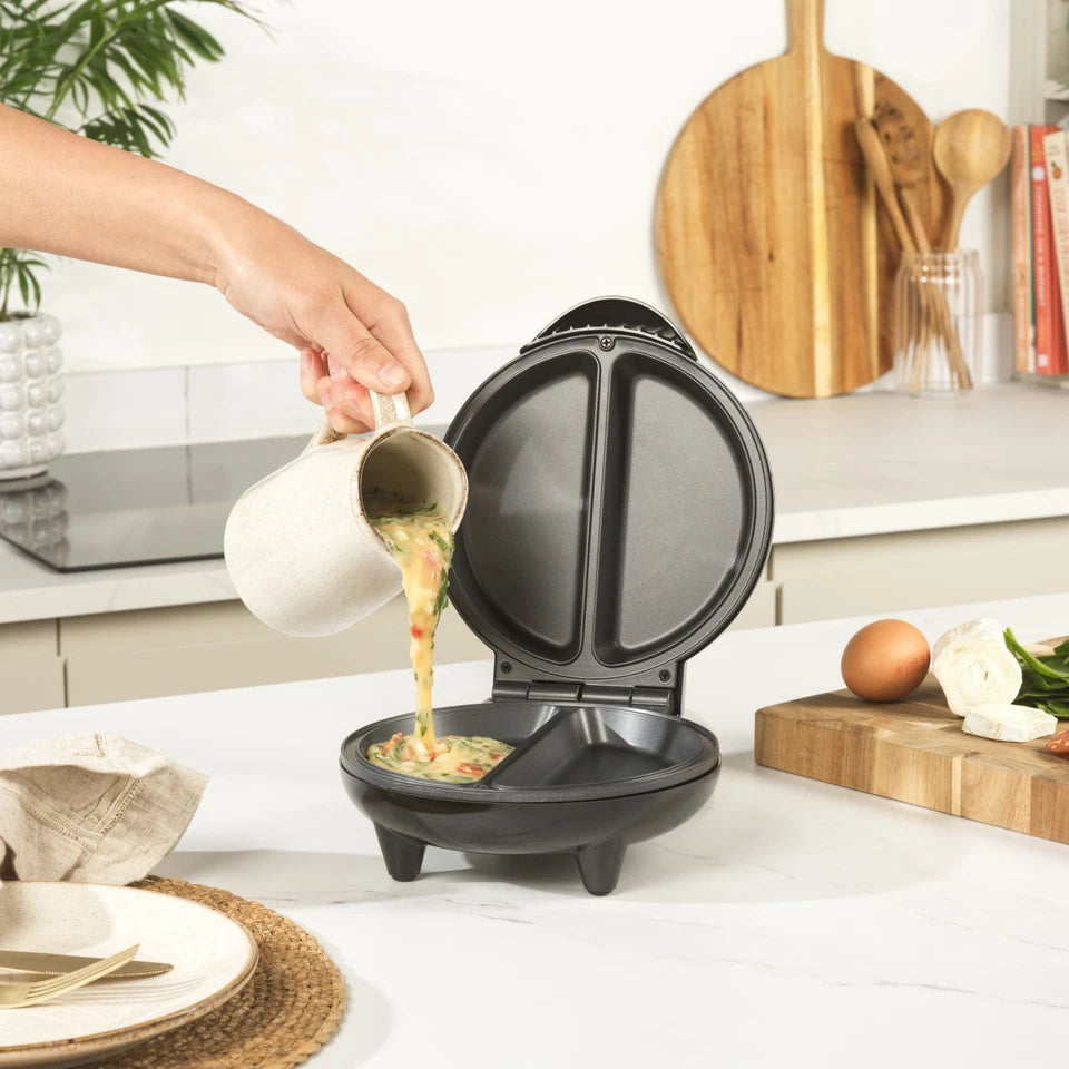 Dual Omelette Maker | Non-Stick 750W Double Egg Cooker