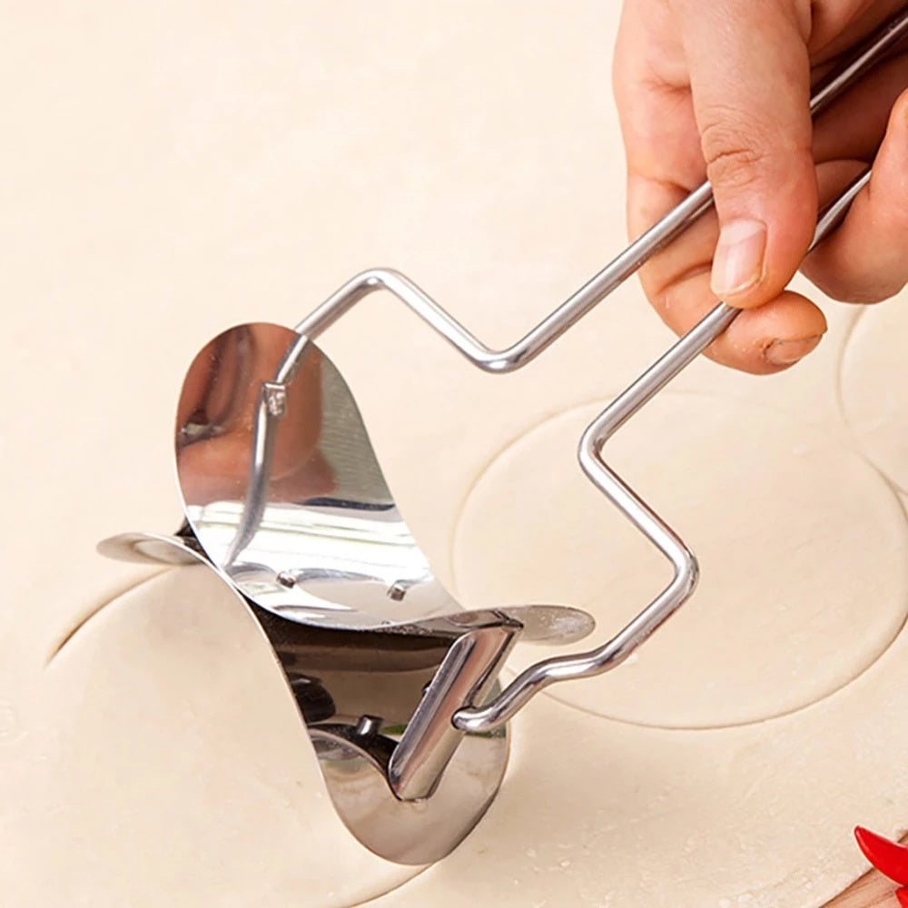 Dumpling Mold Maker | Hinged Press With Fluted Edge