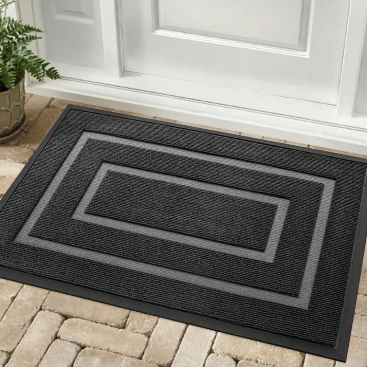 Durable Rubber Doormat | Waterproof Outdoor Mat - Non-Slip Design