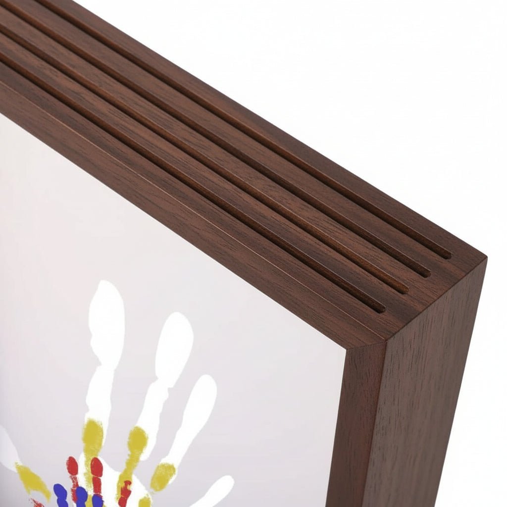 Baby Memory Frame | Wooden Hand And Footprint Clay Kit