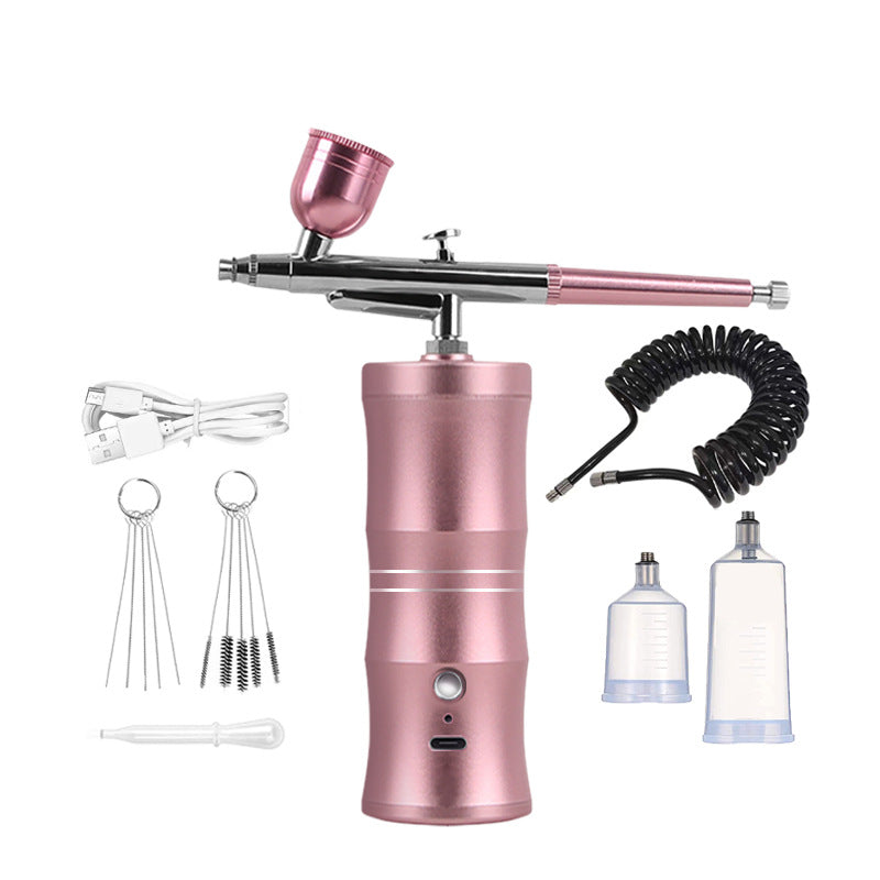 Electric Airbrush Kit | 0.3 mm Precision Nozzle, High-Pressure Spray | 600 mAh Battery, Cordless Spray Gun Set