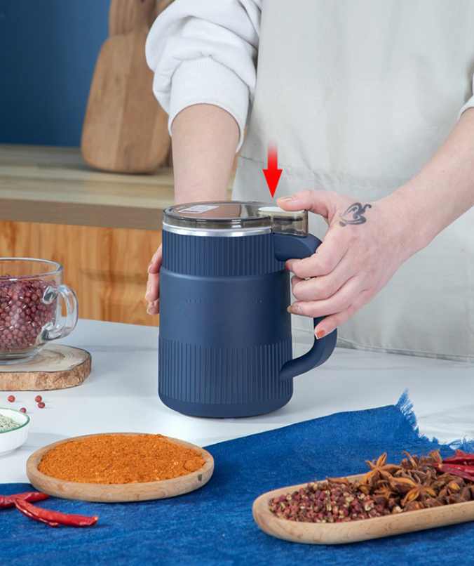 Electric Coffee Grinder | Clear Lid With A Side Handle