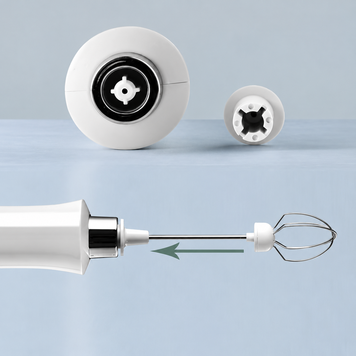 Electric Milk Frother Maker | Three Heads, Charging Base