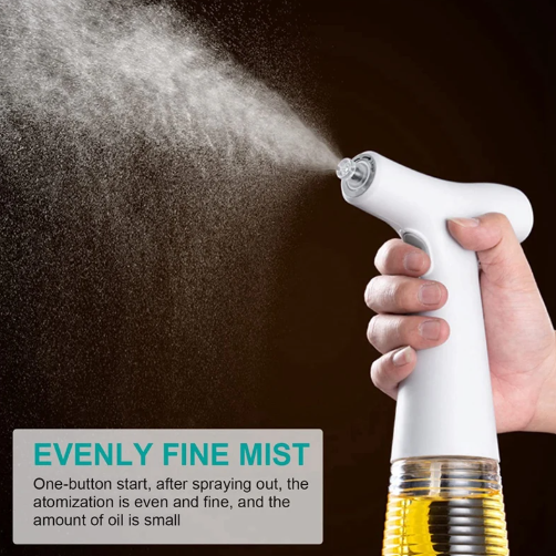 Electric Olive Oil Spray | One-Press Trigger, Clear Reservoir