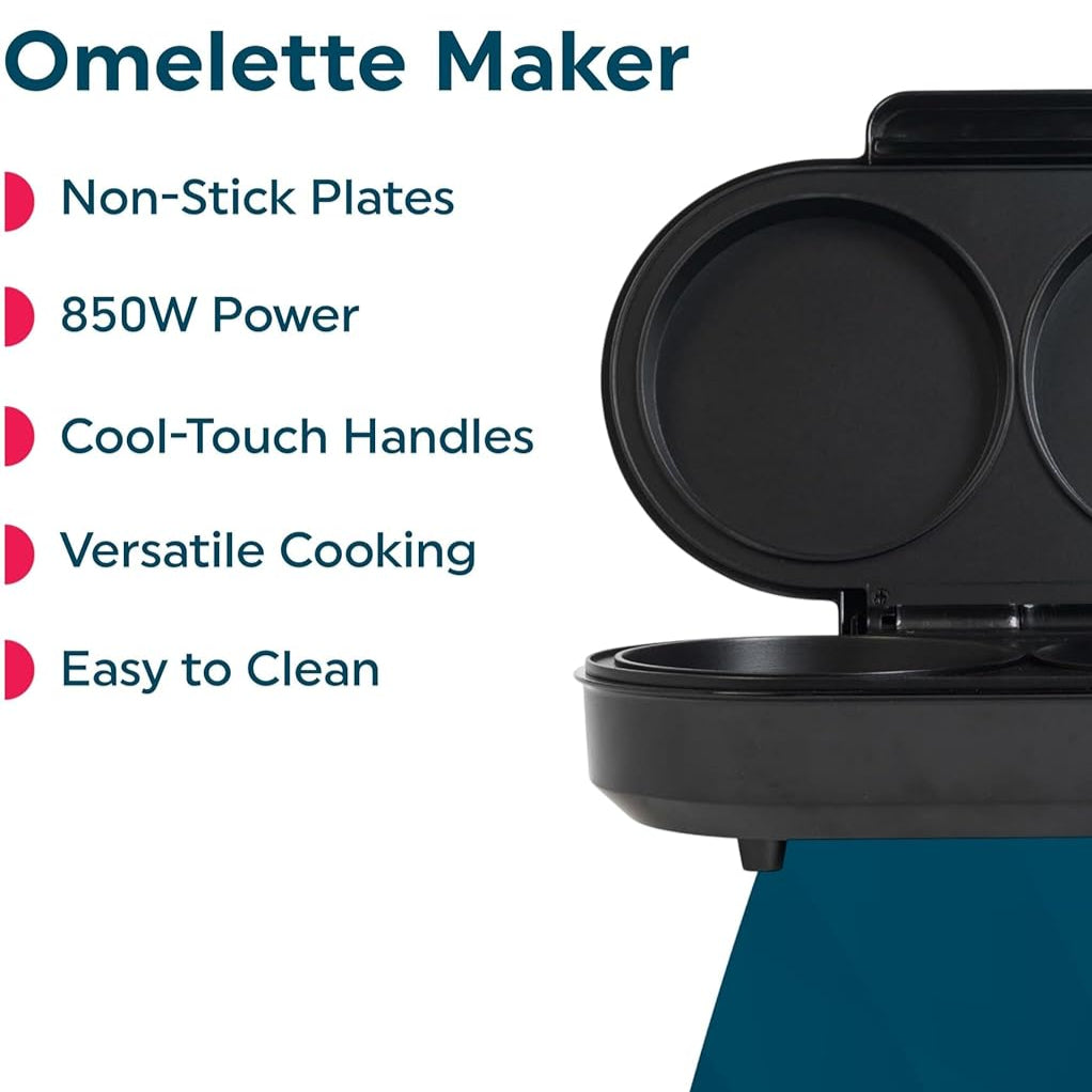 Electric Omelette Maker | Dual Non-Stick Egg Cooker
