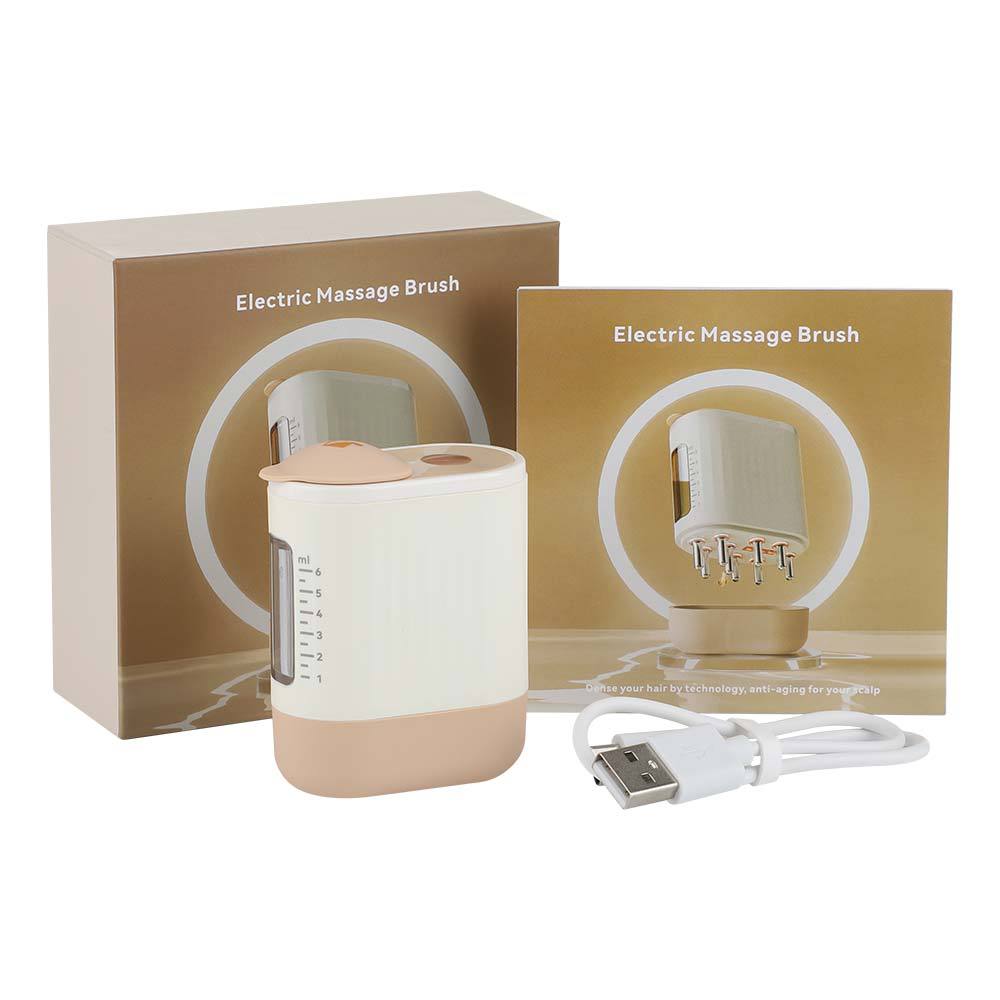 Electric Scalp Massager & Hair Oil Applicator | Red Light Therapy & 10000 RPM Vibration | Waterproof IPX5 Head Massager