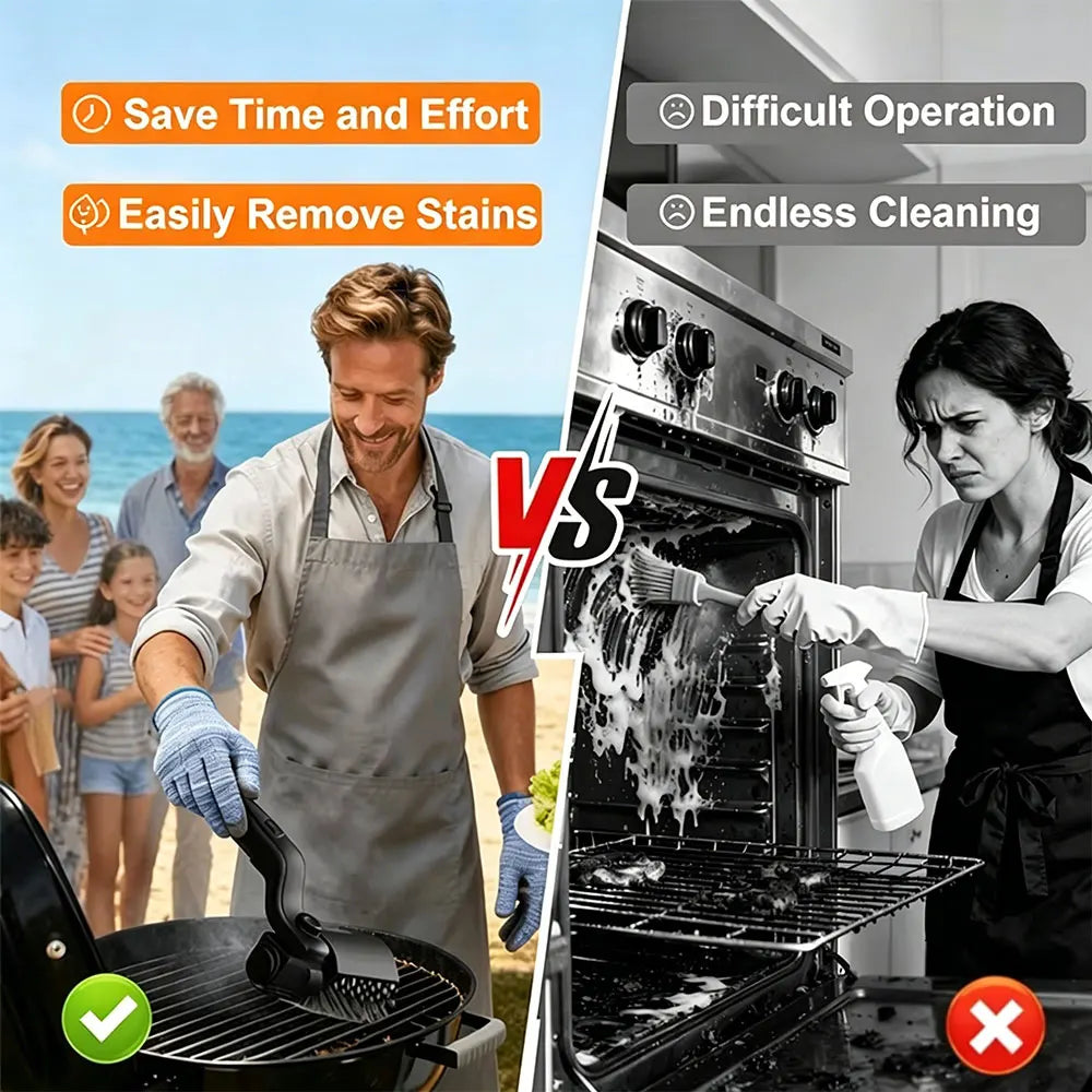 Electric BBQ Grill Brush Cleaner 3 Speed Cordless Grill Cleaning Brush 7