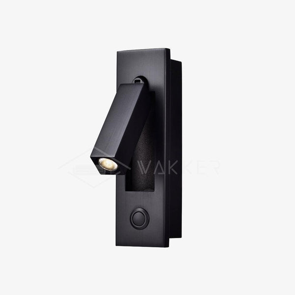 Wall Mounted Reading Light Adjustable Arm, Metal Dia 5 cm H 15.5-17.8 cm | Matte Black, Copper, Nickel | Warm/Cool White LED 18