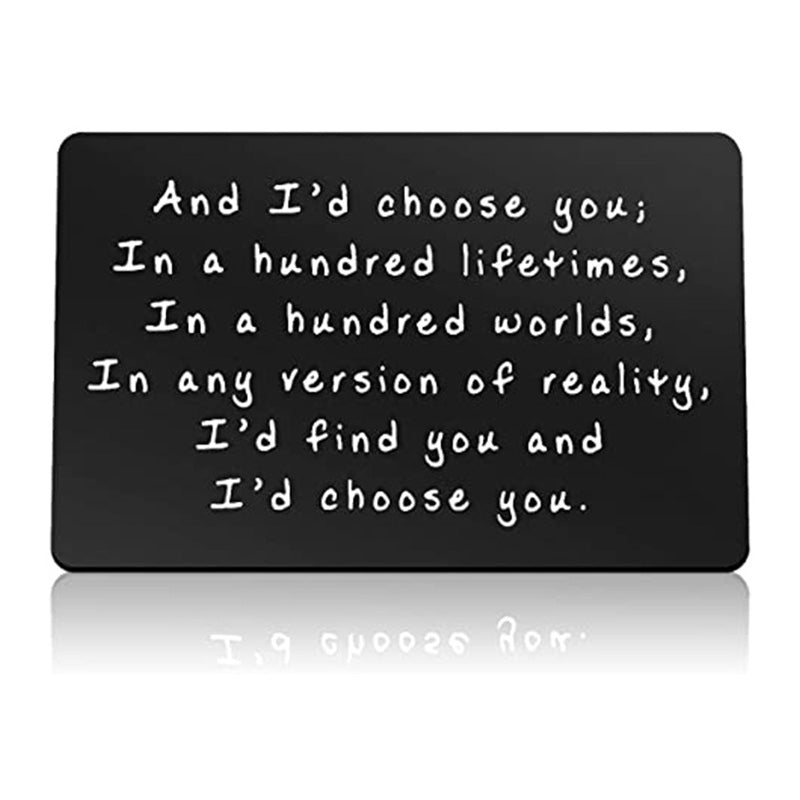Engraved Metal Wallet Card | Durable & Meaningful Keepsake