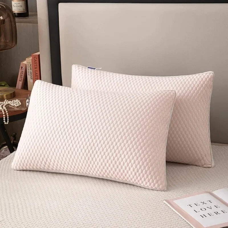 Ergonomic Cooling Support Pillow | Breathable Quilted Neck Pillow