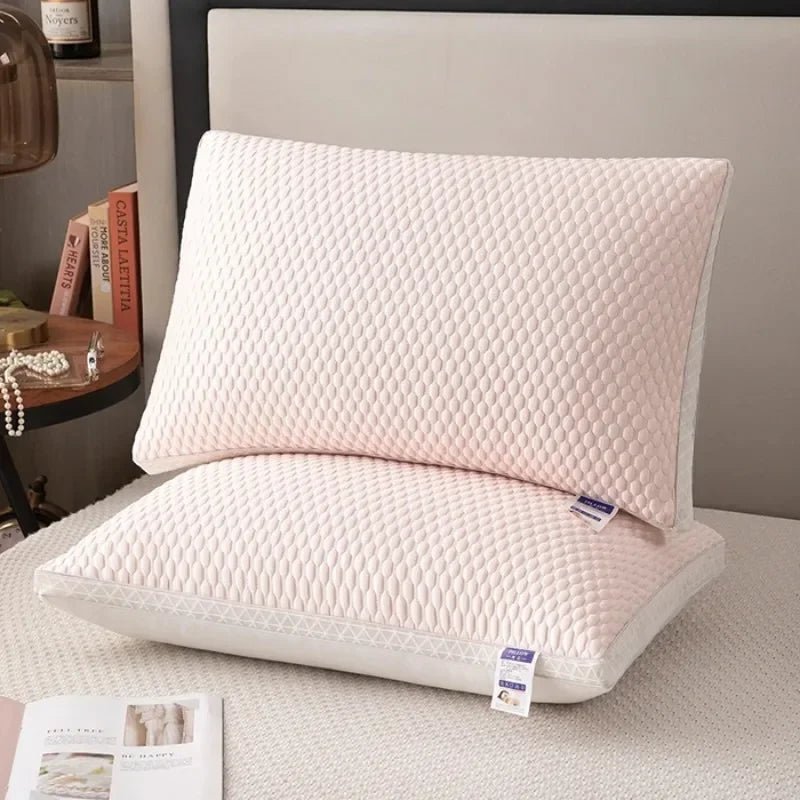 Ergonomic Cooling Support Pillow | Breathable Quilted Neck Pillow