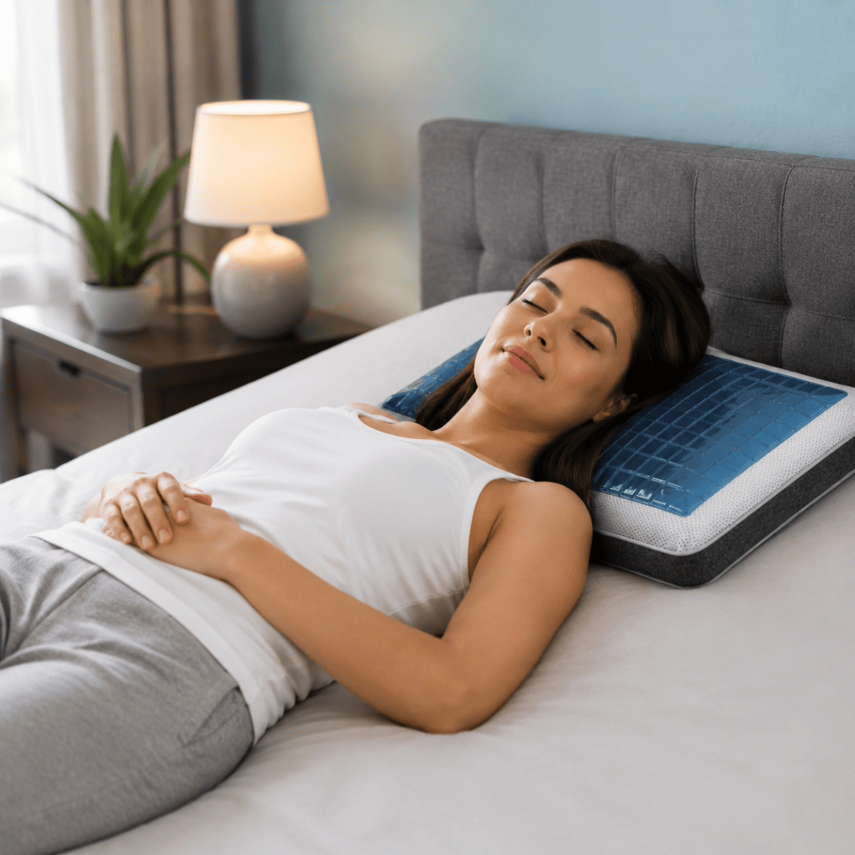 Ergonomic Gel Cooling Pillow | Memory Foam Support Pillow