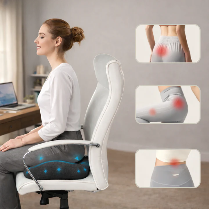 Ergonomic Memory Foam Cushion | SitEase Pressure-Relief Seat Pad
