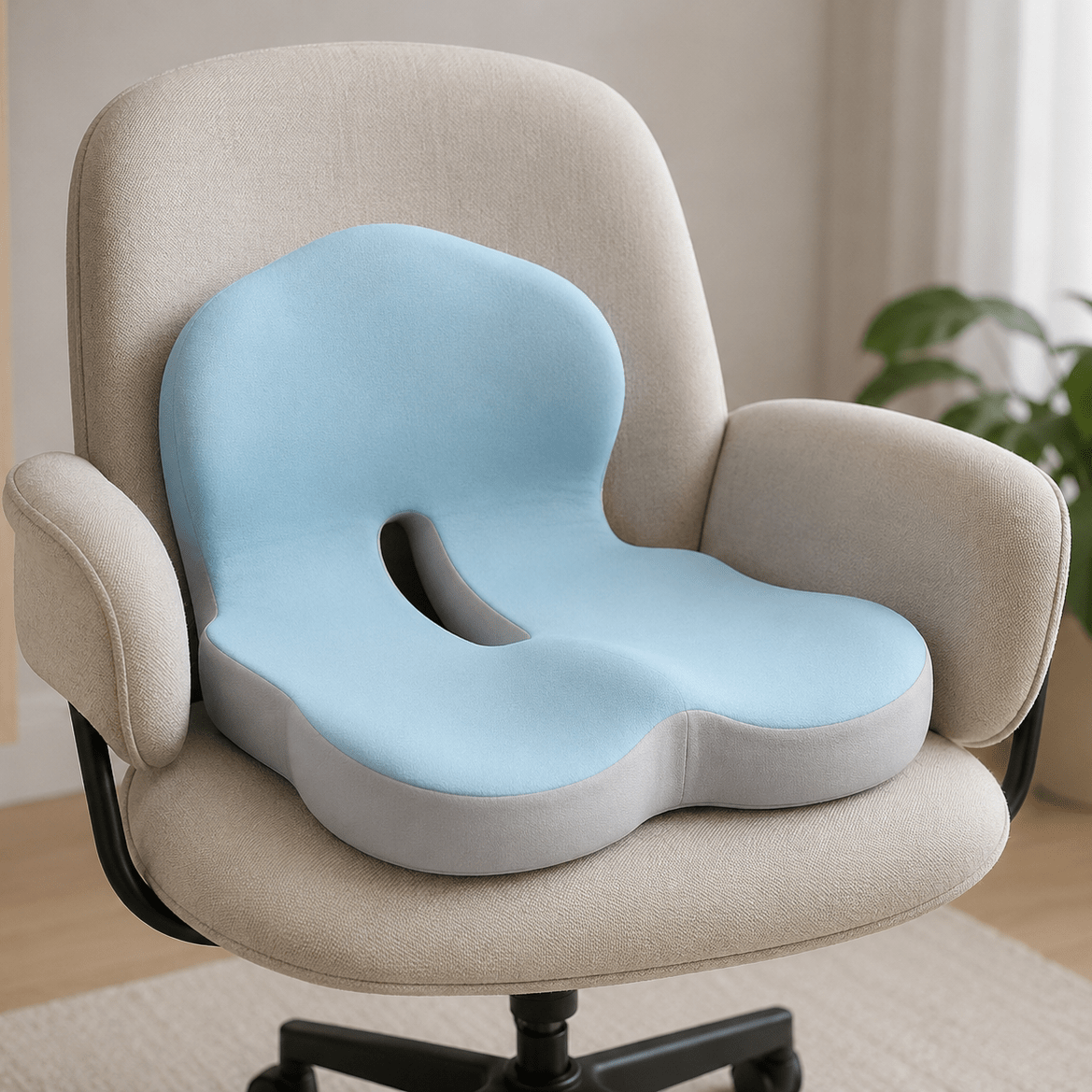 Ergonomic Night Pillow | Contoured Base And Lumbar Support